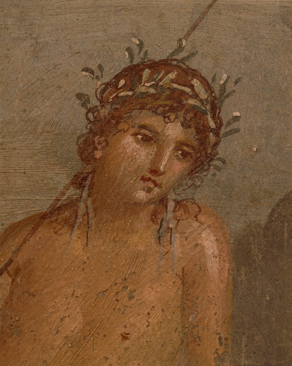 Italy, Campania Region, Naples Province, Pompei, House of Marco Lucrezio Frontone Fresco depicting Narcissus by pond by Roman Roman