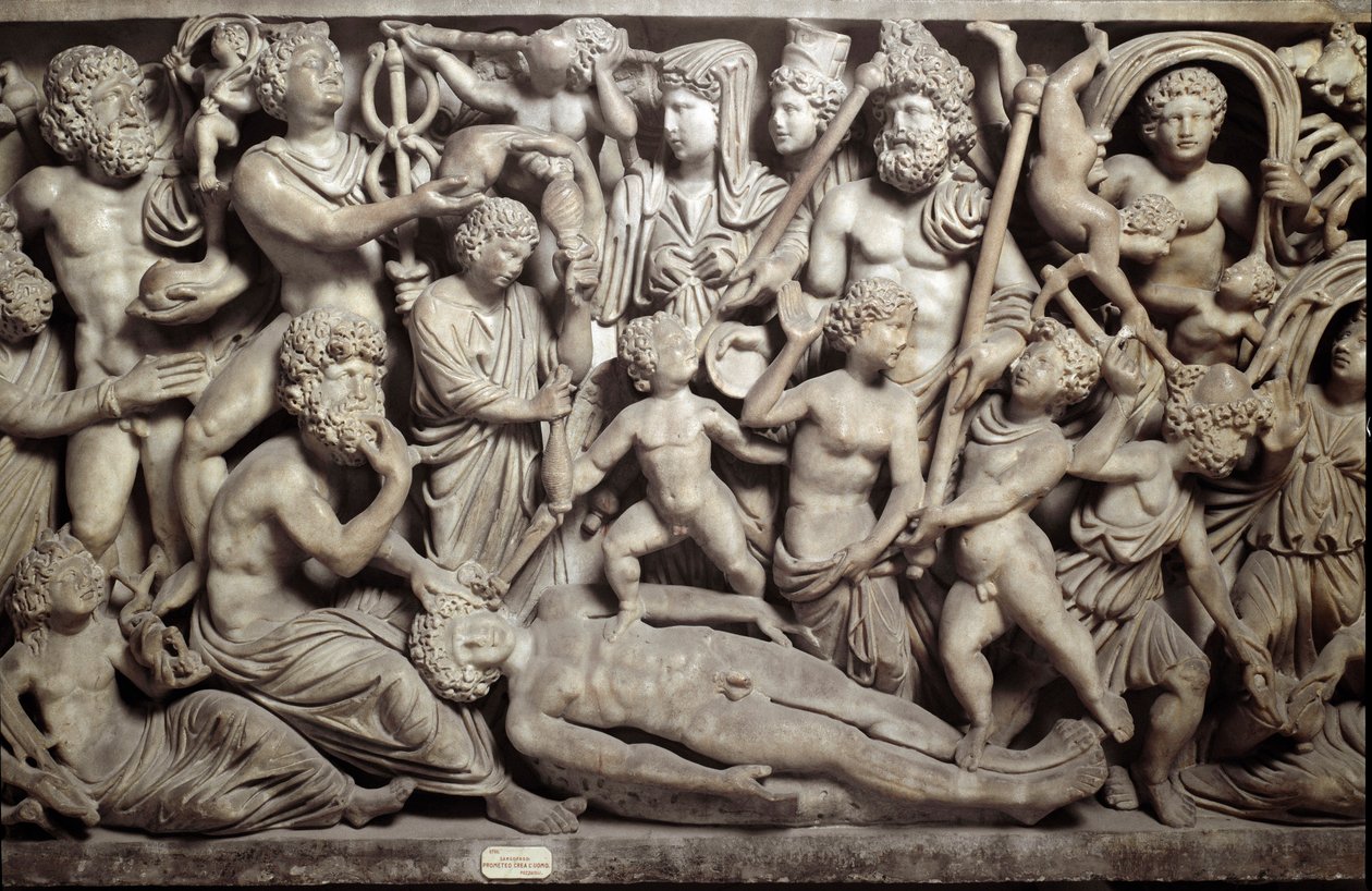 Promethee creating the first man by Roman Roman