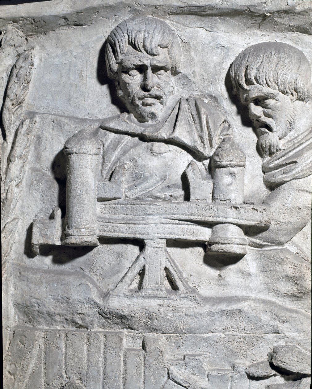 Roman Soldiers Near a Catapult Used During the First War in Dacia (Mould of 1862) by Roman Roman