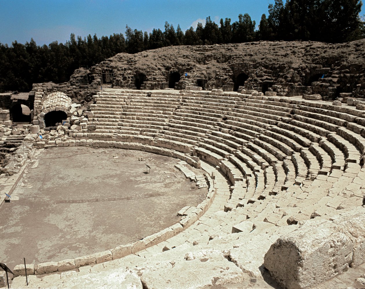 View of the Roman Theatre of Scythopolis by Roman Roman