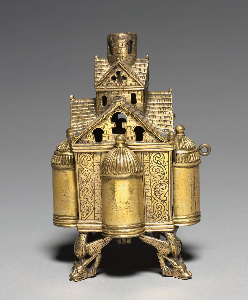 Incense Burner and Stand for an Altar Cross, 1150-1175 by Romanesque