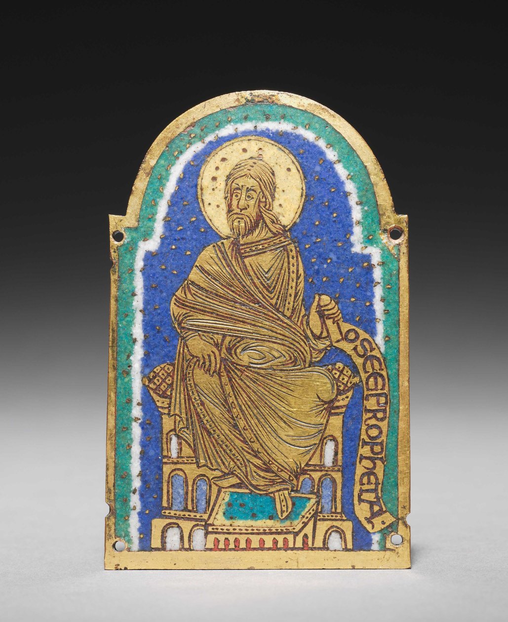 Plaque: Seated Prophet from a Reliquary Shrine: Osea (Hosea) by Romanesque