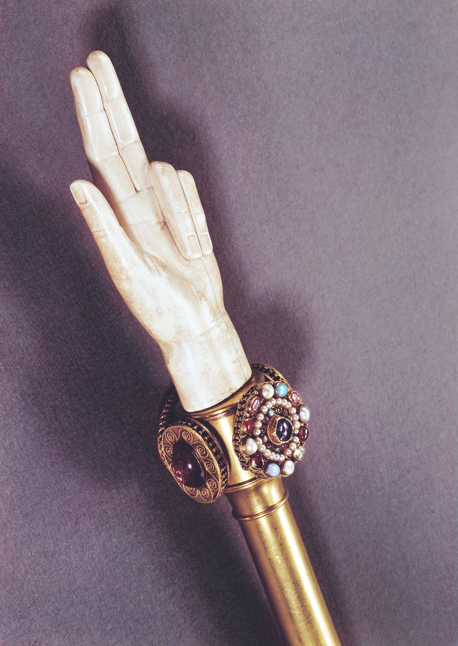 The Hand of Justice of the Kings of France, from the Treasure of St. Denis by Romanesque