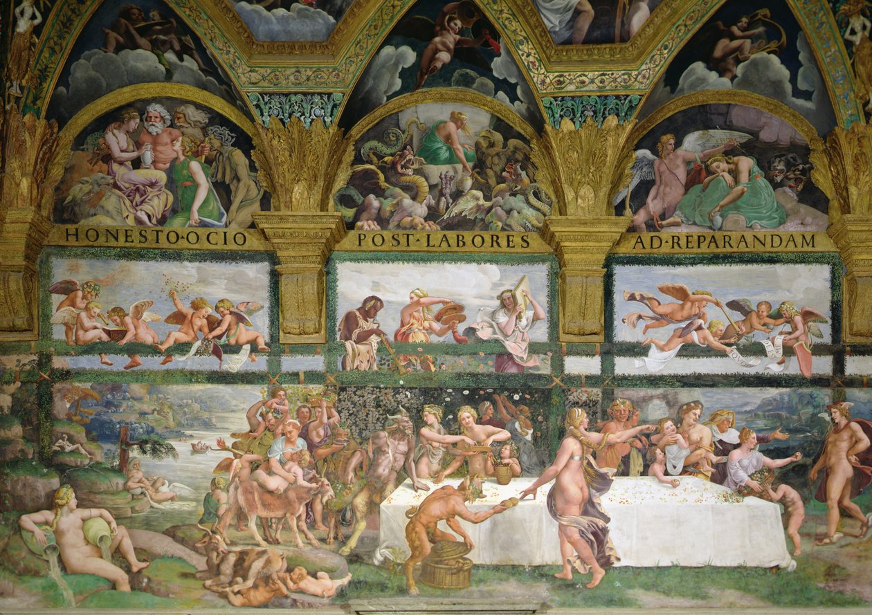Chamber of Cupid and Psyche, Preparations for the Banquet of the Gods for the Wedding of Cupid and Psyche by Romano Giulio