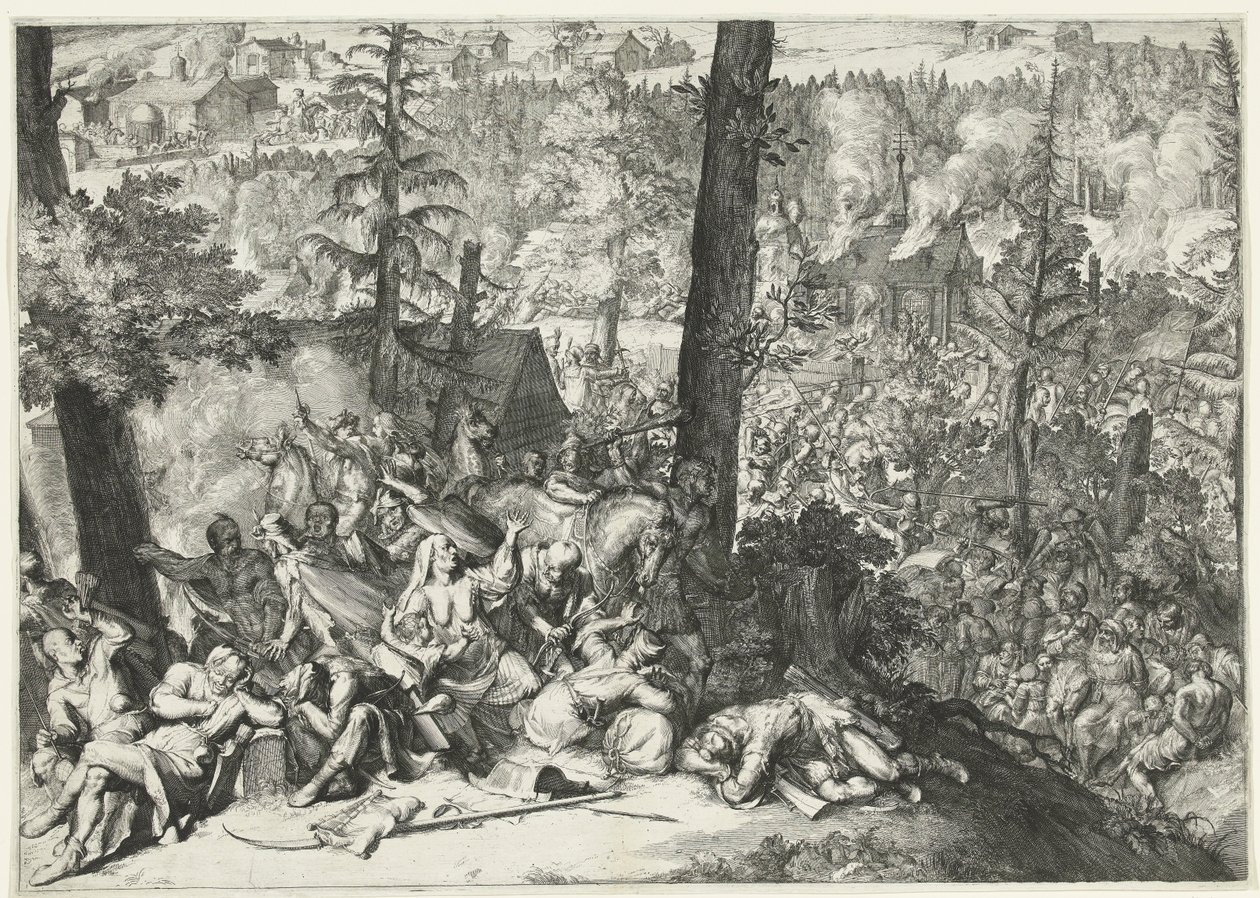Victory of Duke Charles V of Lorraine and Margrave Louis William of Baden-Baden over the Turks, 1687 by Romeyn de Hooghe (attributed to)