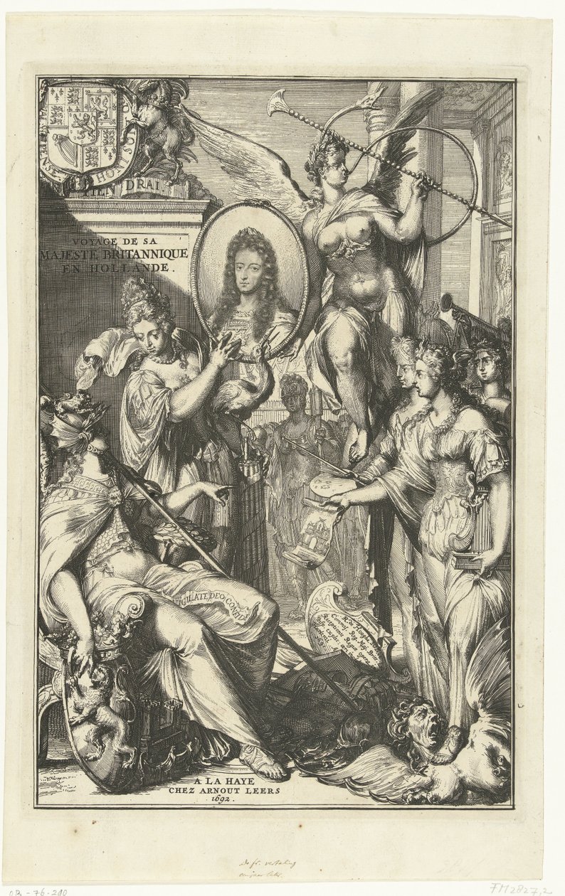 Allegorical Frontispiece with Portrait of William III by Romeyn de Hooghe