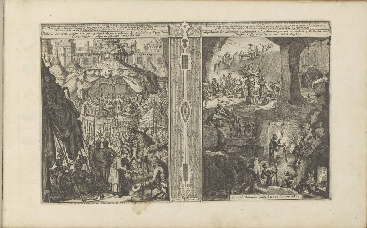 Celebration of the Birth of Mongolia; Diamond Mine by Romeyn de Hooghe