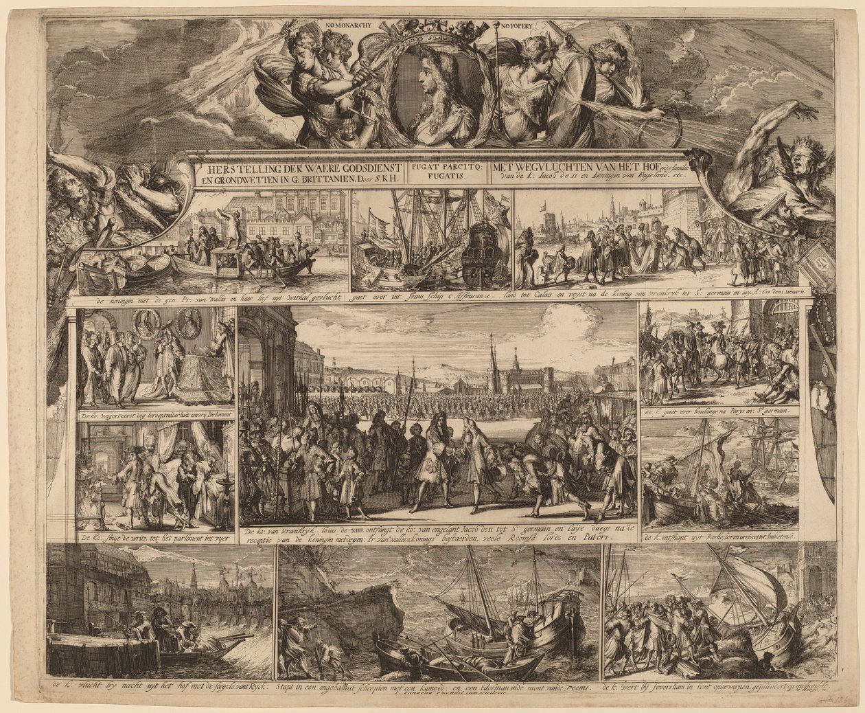 No Monarchy, No Popery by Romeyn de Hooghe