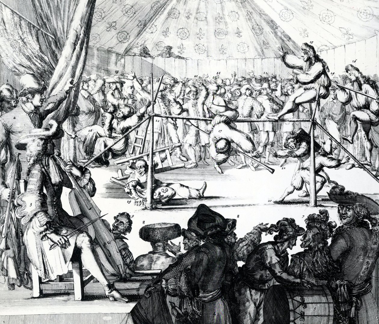 Paye qui tombe, 1697 by Romeyn de Hooghe