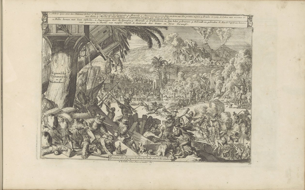 Spanish atrocities in the West Indies by Romeyn de Hooghe