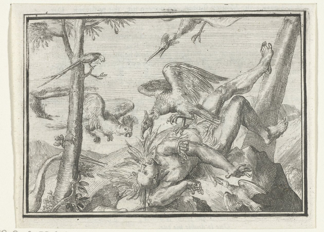 Title Page for the Pamphlet: The Plucked Tapoeijer, 1702 by Romeyn de Hooghe