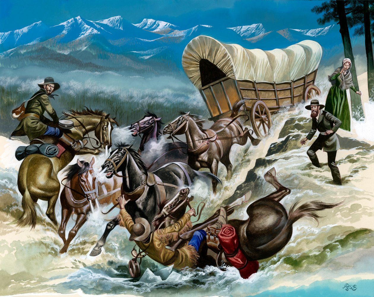 Accident on the Way Out West by Ron Embleton