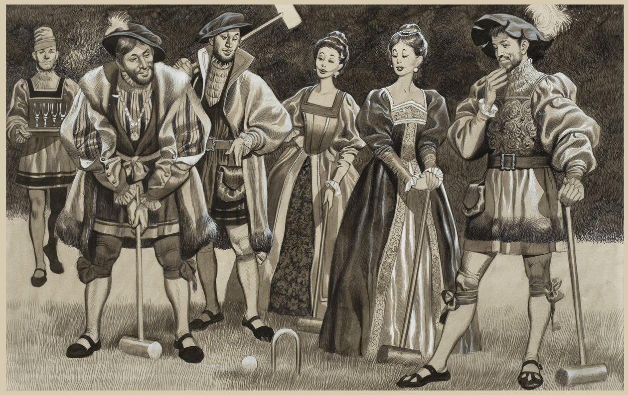 Francis I Playing Croquet by Ron Embleton