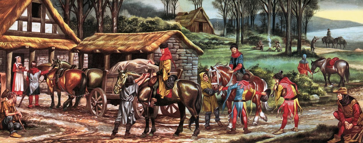 In the Days of Our Forefathers: The Merchant Caravans by Ron Embleton