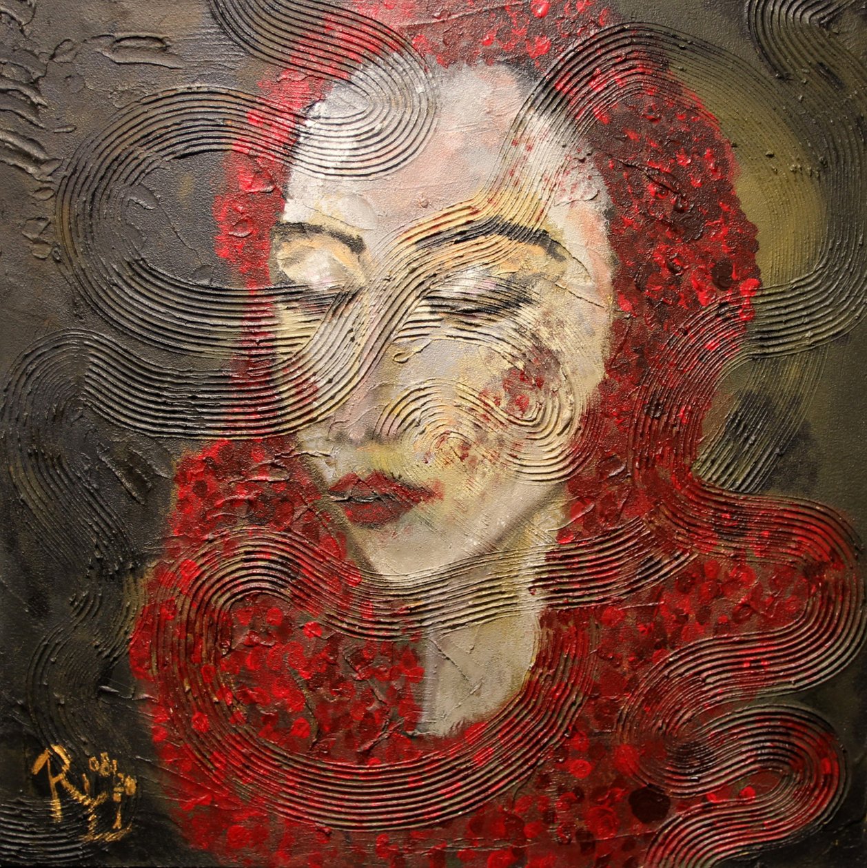 Sensitive Woman with Red Hair by RosaLi