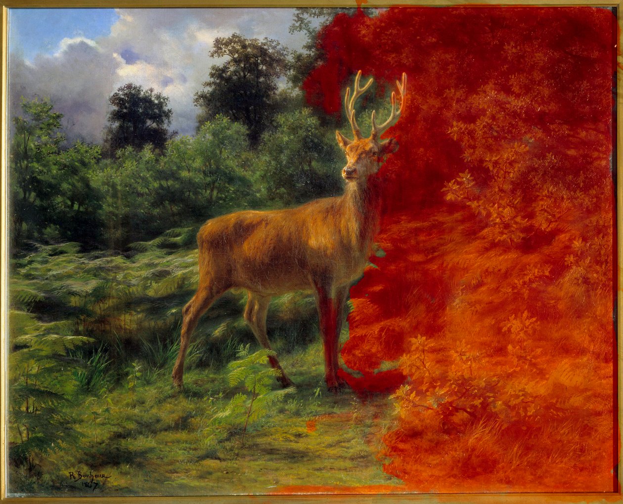 Deer Listening to the Wind by Rosa Bonheur