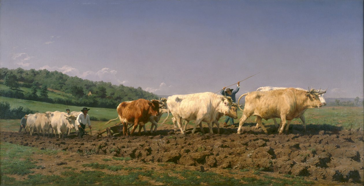 Ploughing in Nivernais by Rosa Bonheur