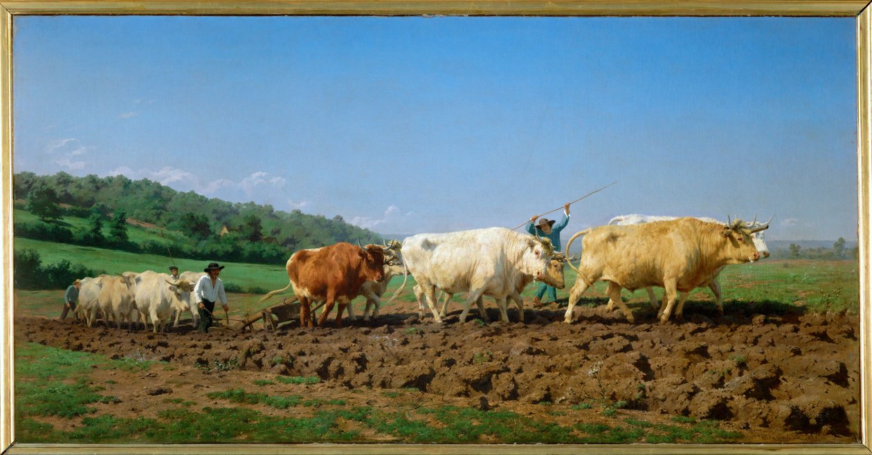 Ploughing in the Nivernais by Rosa Bonheur