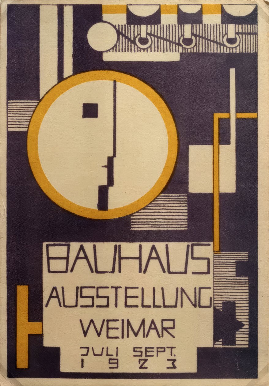 Bauhaus Exhibition Weimar July-Sept. 1923 by Rudolf Baschant