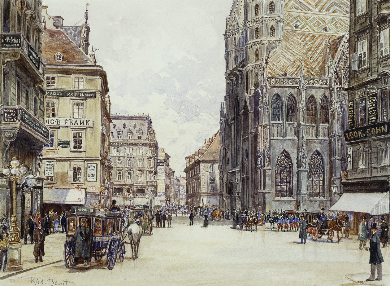 Stefanplatz, Vienna by Rudolf Bernt