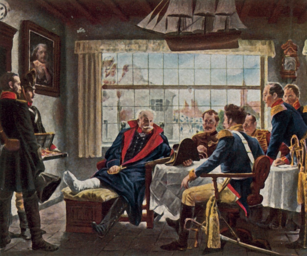 Blücher receives Napoleon