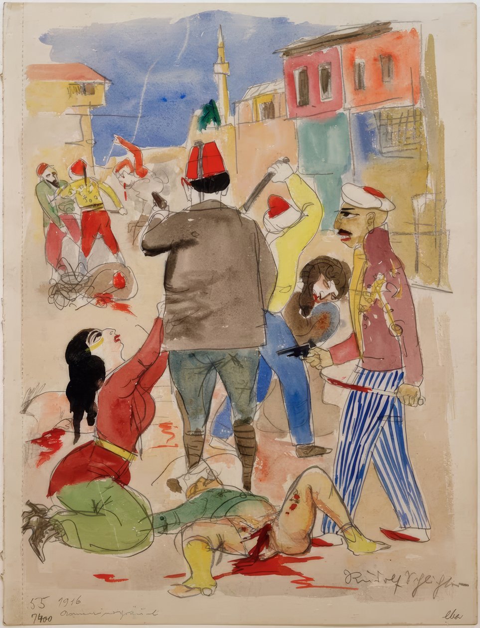 Armenian Atrocities by Rudolf Schlichter