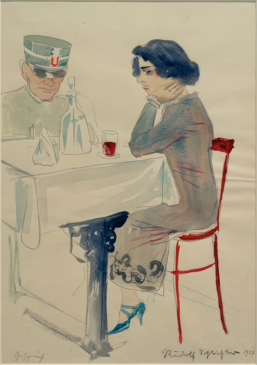 Conversation by Rudolf Schlichter
