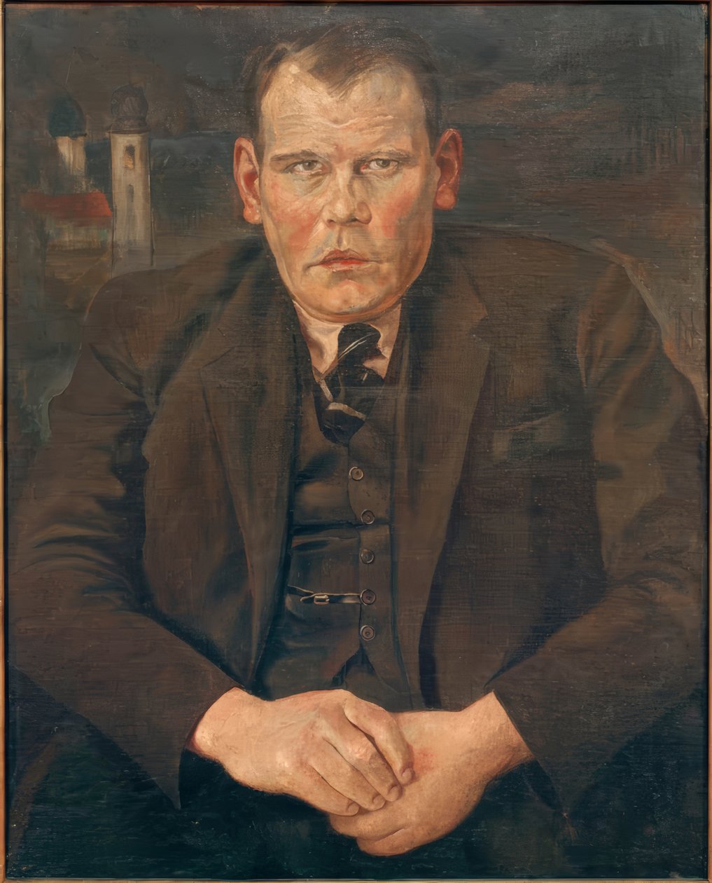 Oskar Maria Graf by Rudolf Schlichter