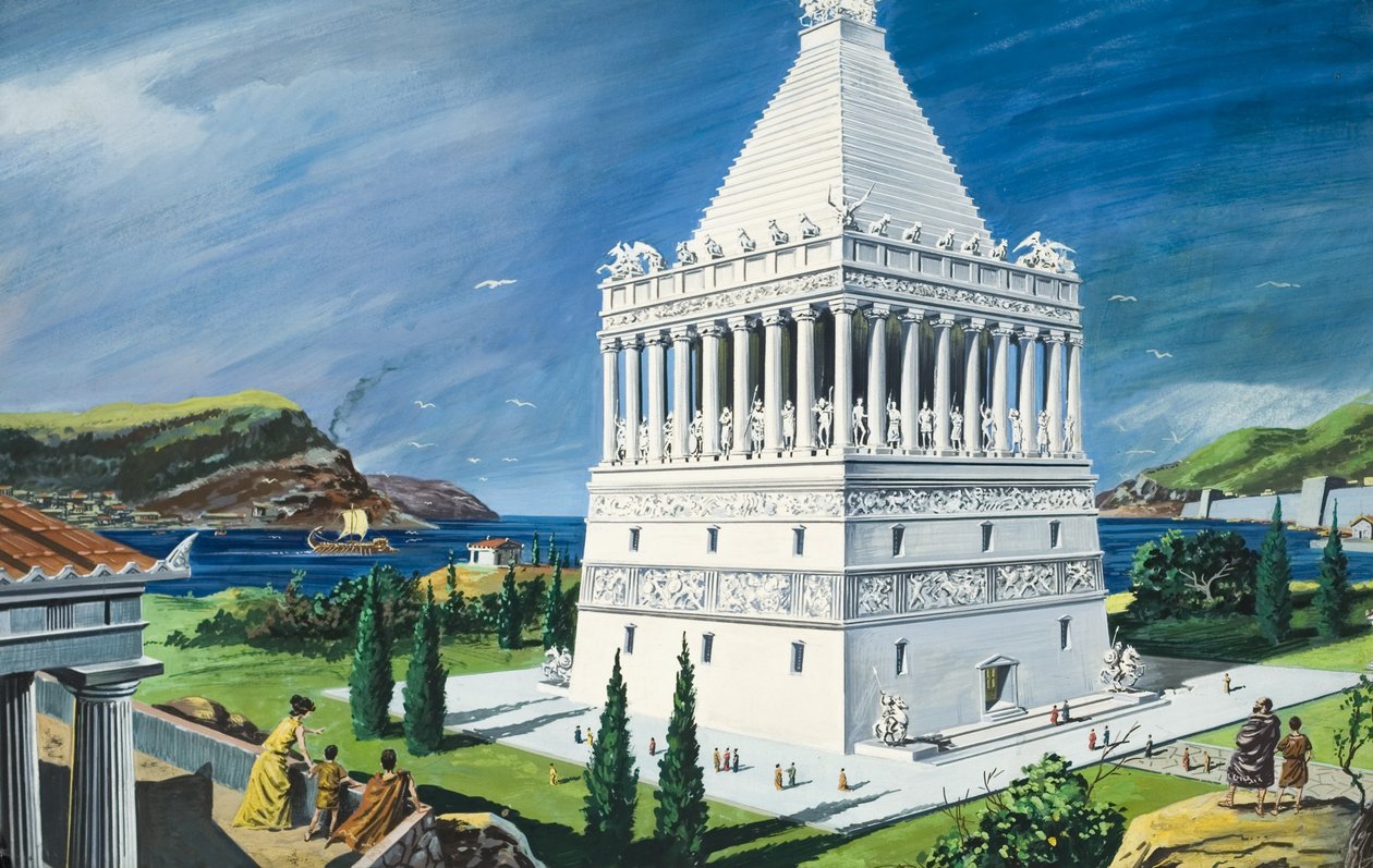The Mausoleum in Halicarnassus, Completed in 353 BC by Ruggero Giovannini