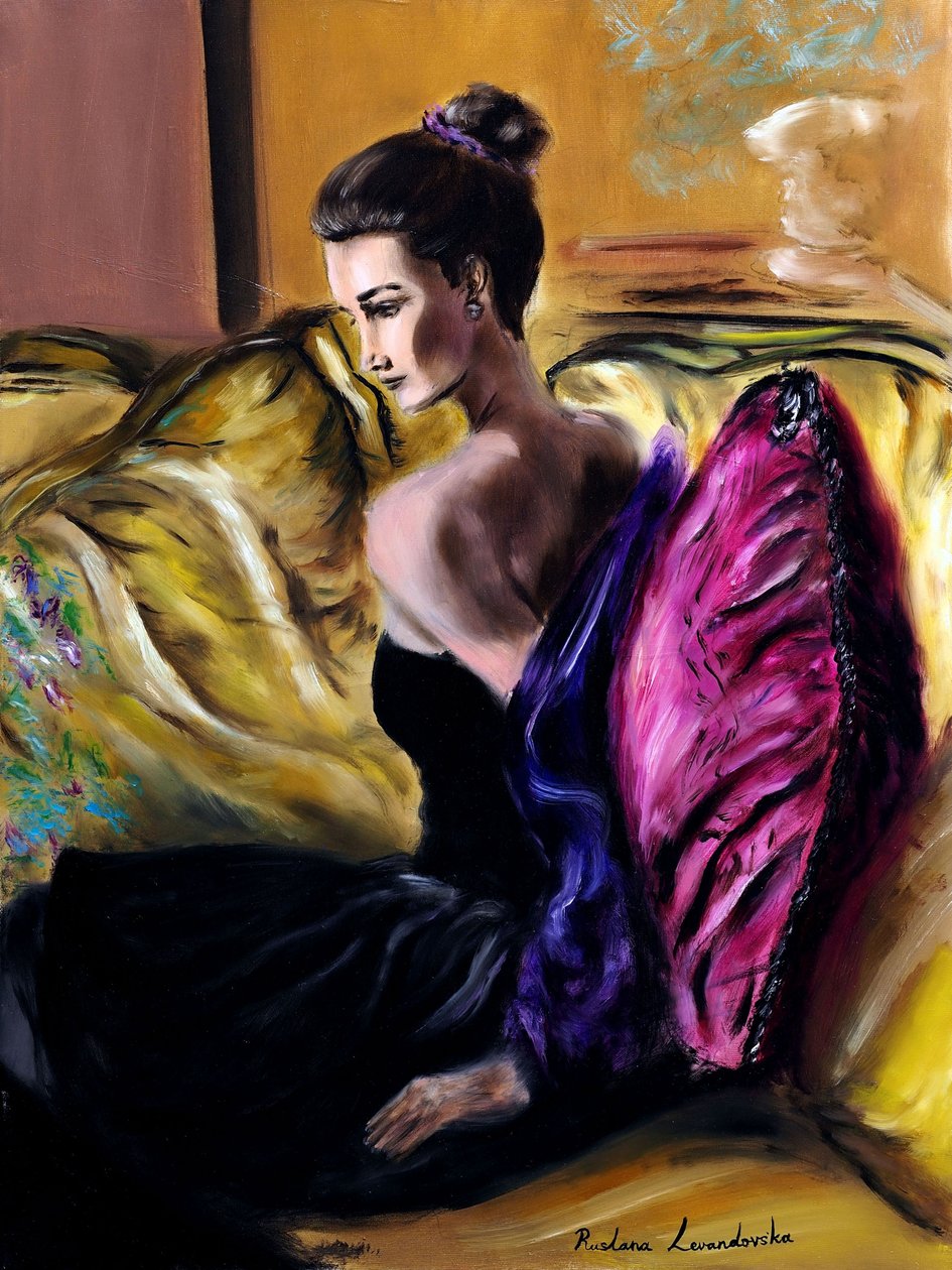 Longing - Diptych Right by Ruslana Levandovska