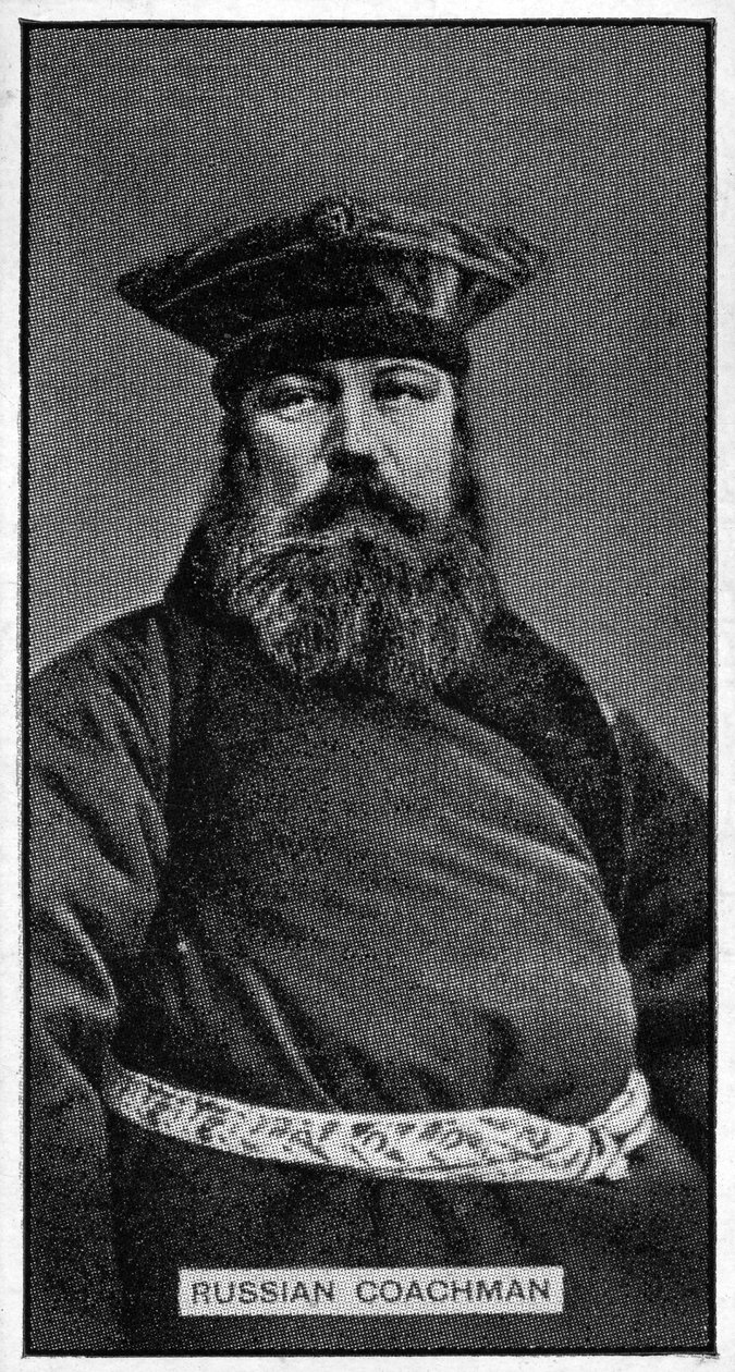 A Moscow Coachman by Russian Photographer