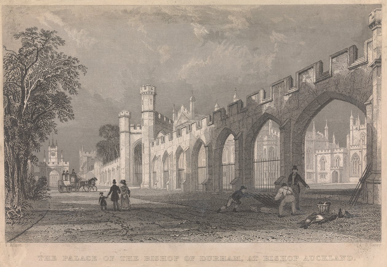 The Palace of the Bishop of Durham, at Bishop Auckland; page 96 (Volume One) by S. Lacey