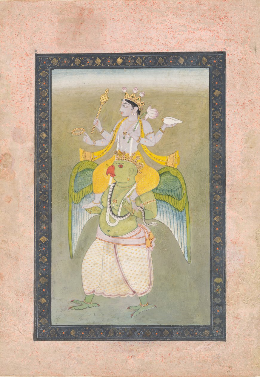 Vishnu on Garuda by Sajnu