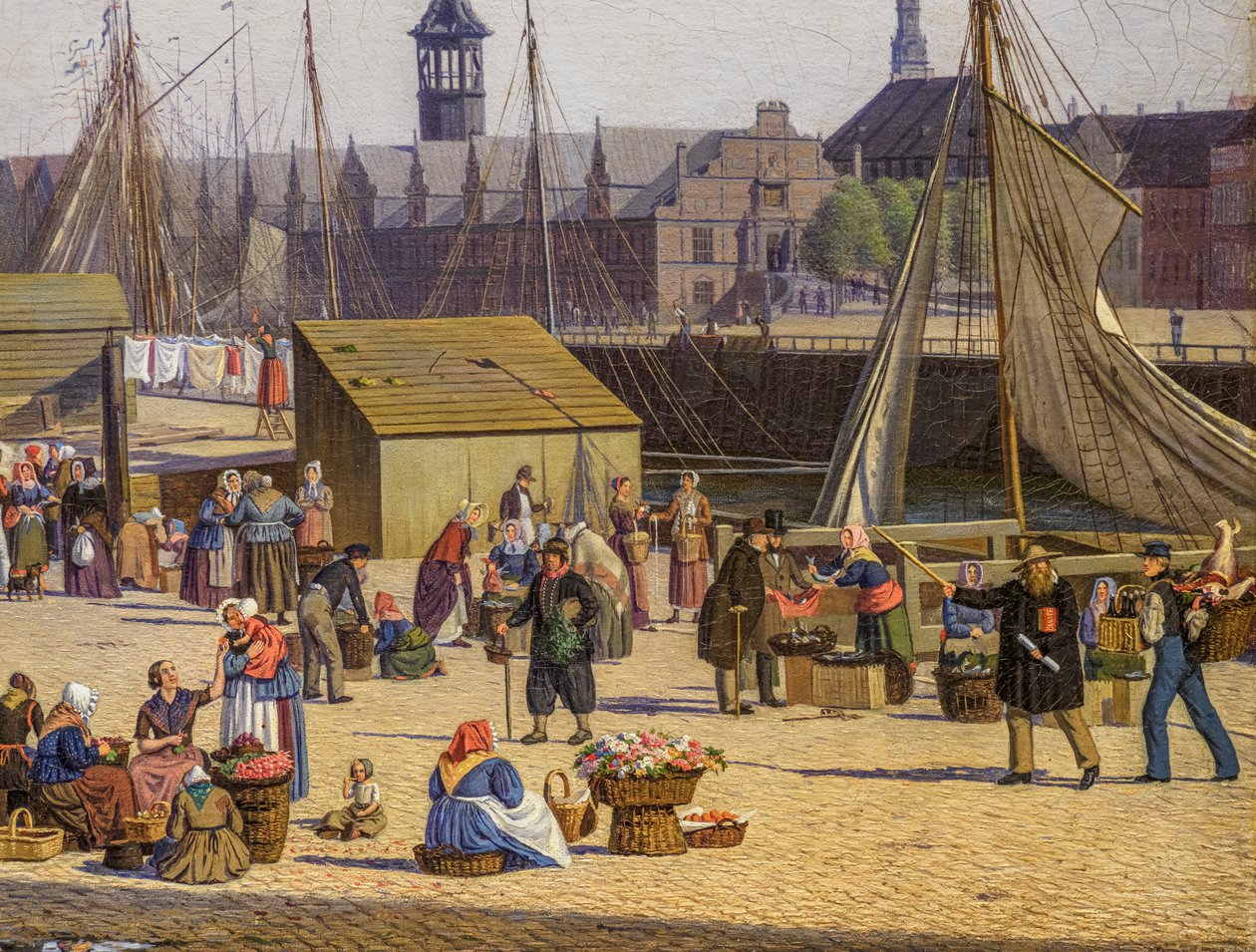Hejbro Plads, a Market Place in Copenhagen (detail) by Sally Henriques