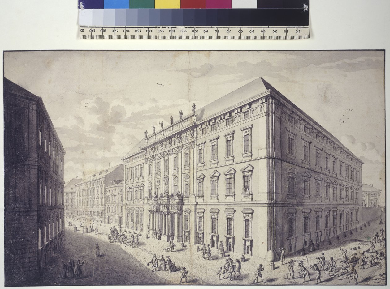Oblique View of the Kaunitz-Liechtenstein Town Palace by Salomon Kleiner