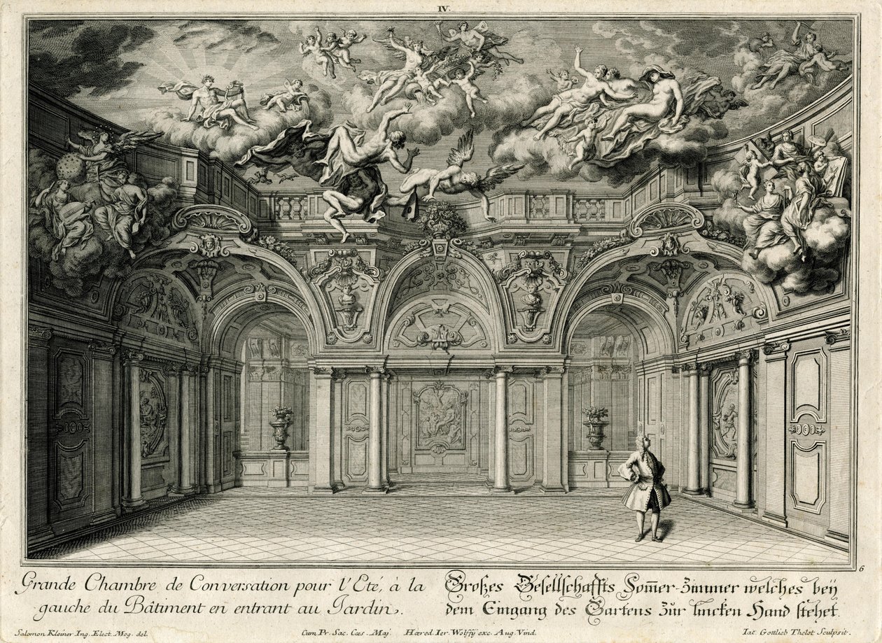 Large Reception Room in the West Wing by Salomon Kleiner