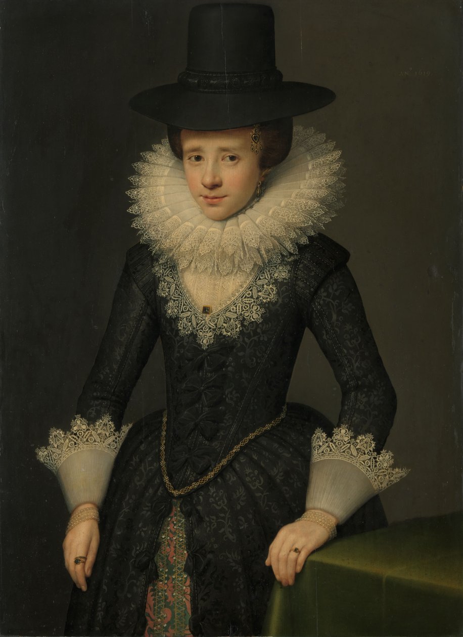 Portrait of Anna Boudaen Courten by Salomon Mesdach
