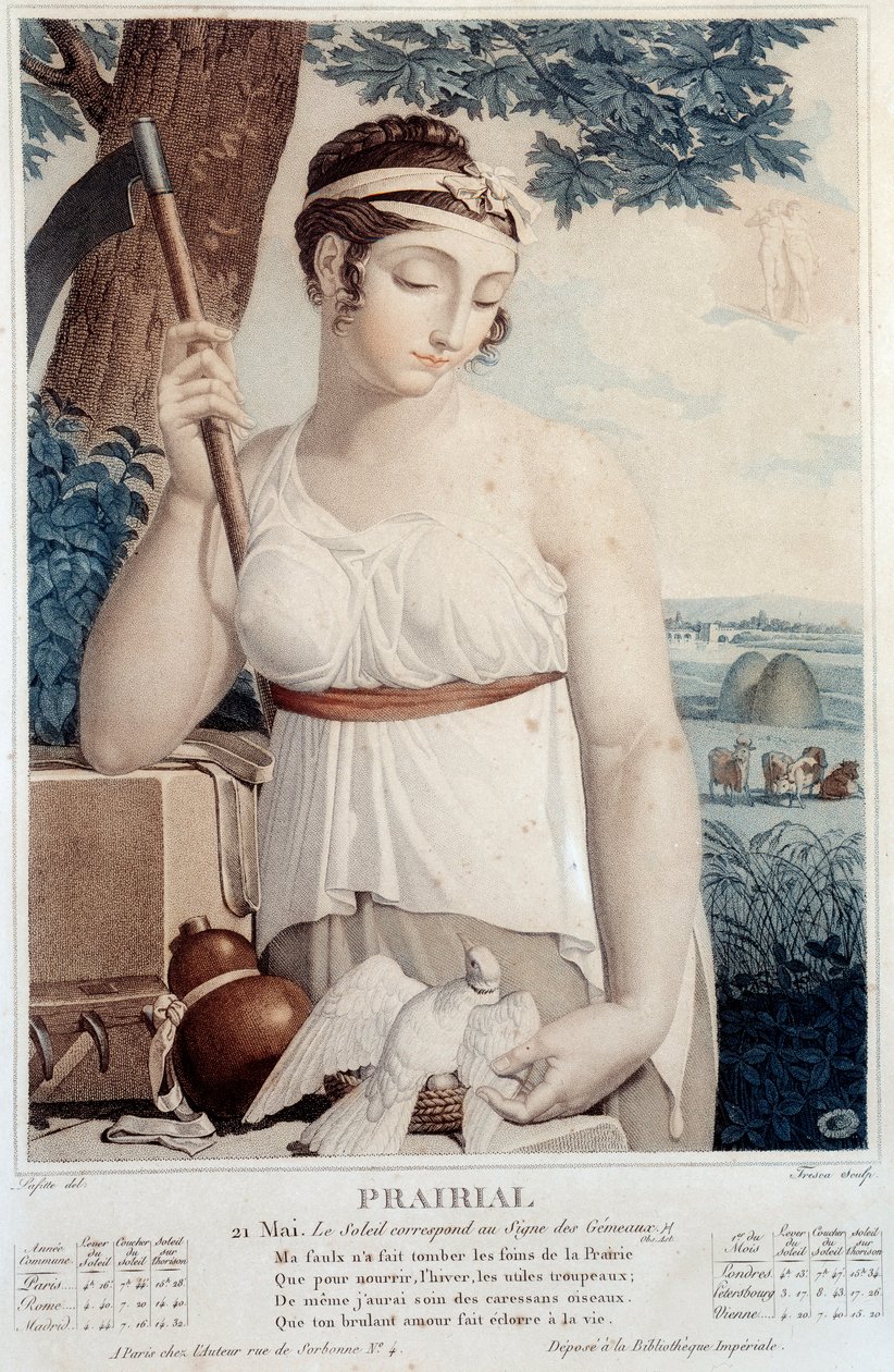 Revolutionary calendar of May 21: Prairial: The sun is at the sign of gems by Salvadore Tresca