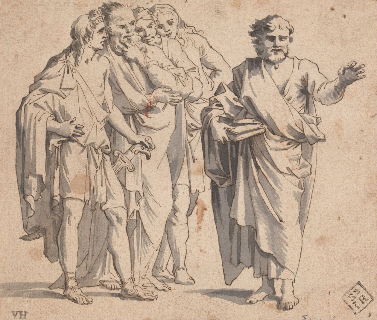 Figure Group by Salvator Rosa
