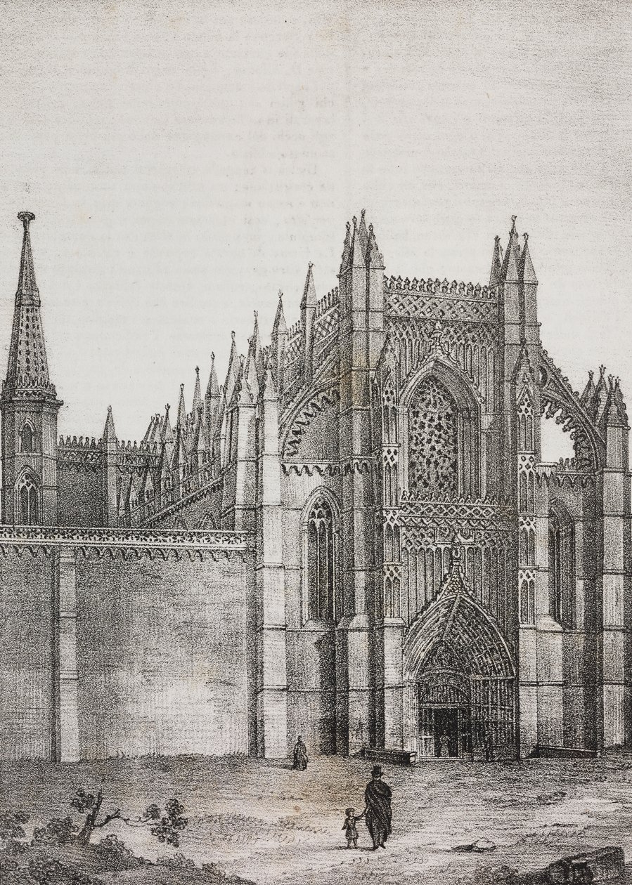 Batalha Monastery, Portugal (lithograph) by Salvatore Puglia
