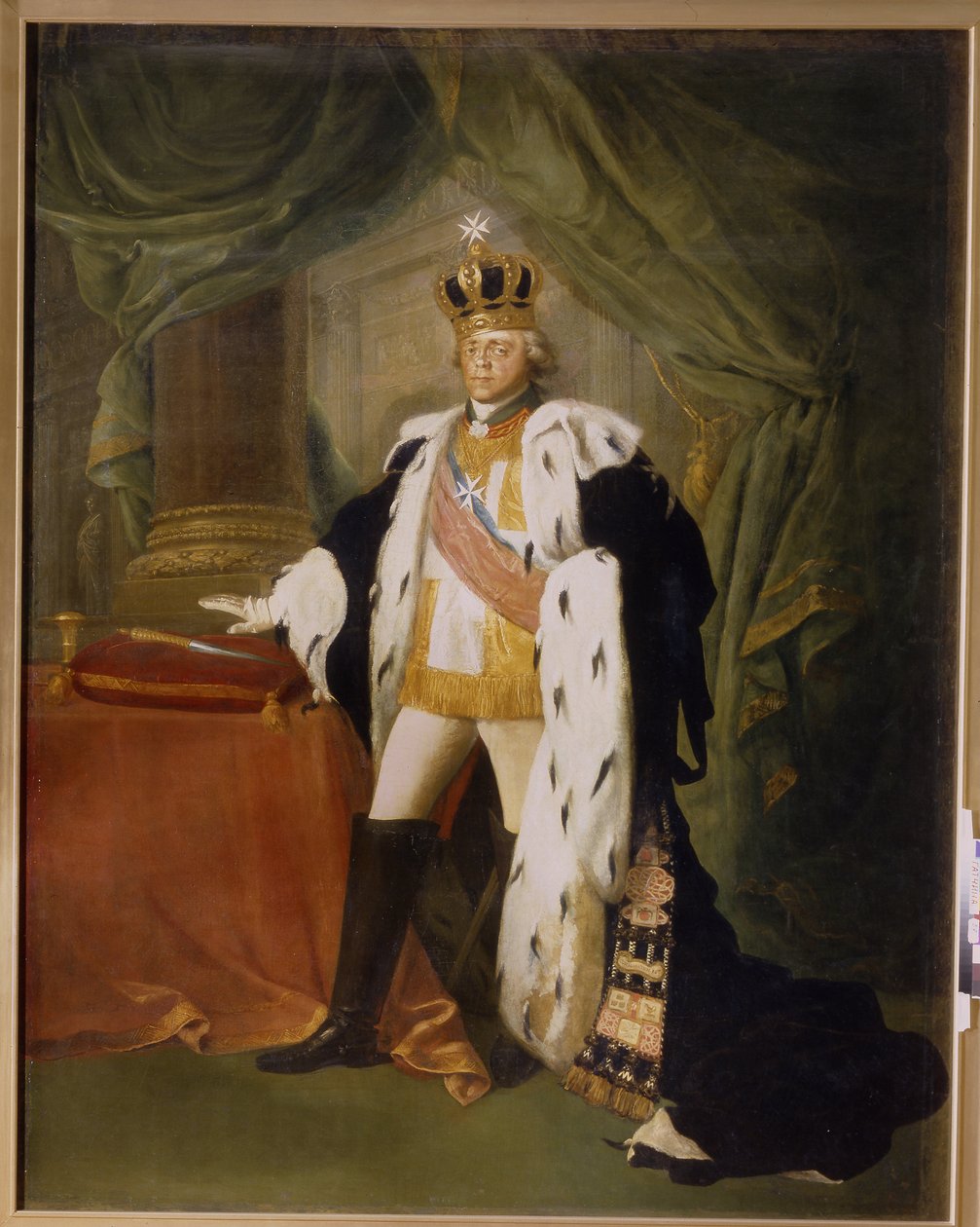 Portrait of the Emperor Paul I of Russia, in Dress of the Knight of the Maltese Order by Salvatore Tonci