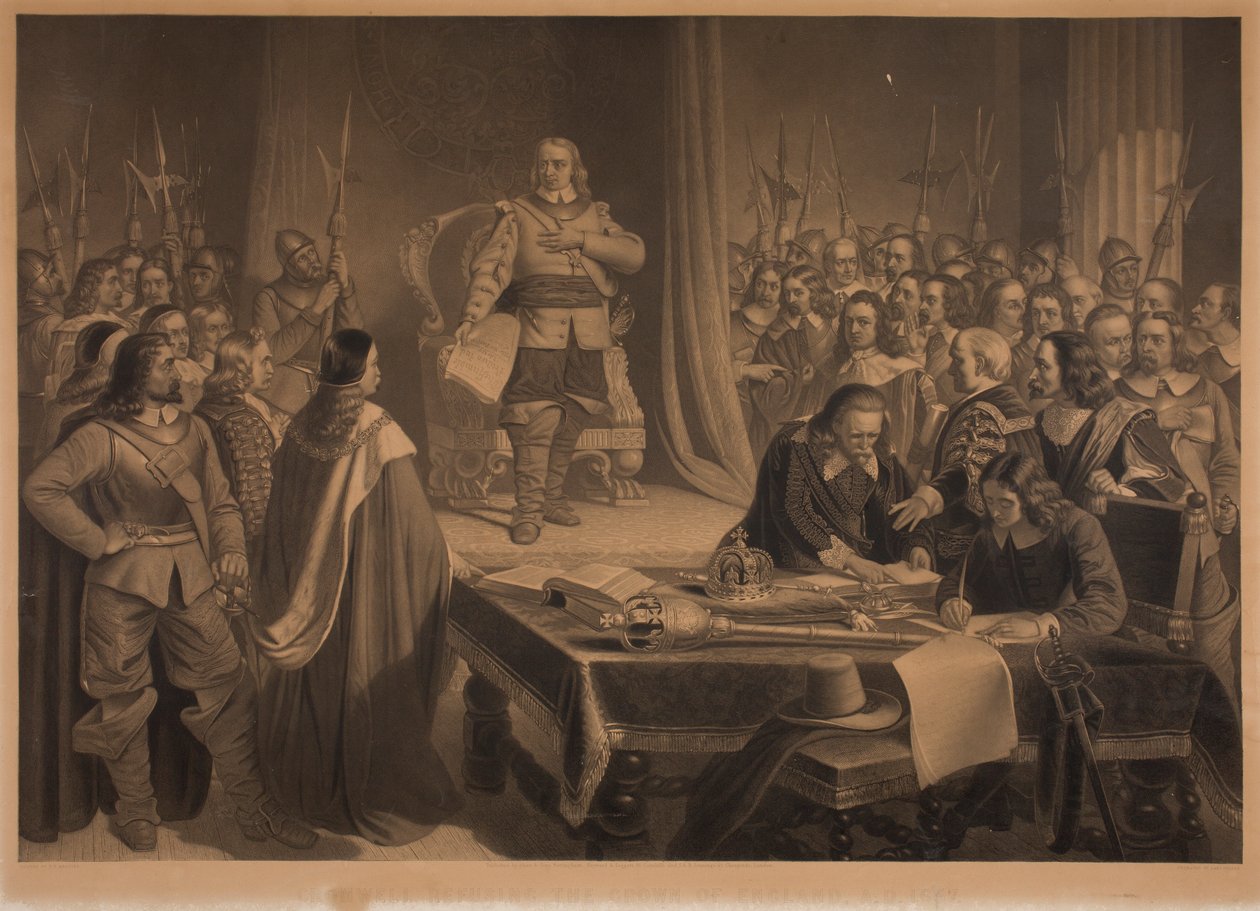 Cromwell Refusing the Crown of England by Samuel Bellin