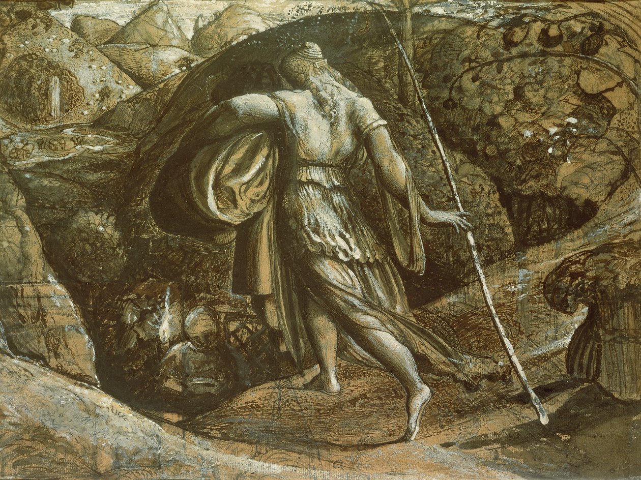 Ruth returning from gleaning by Samuel Palmer