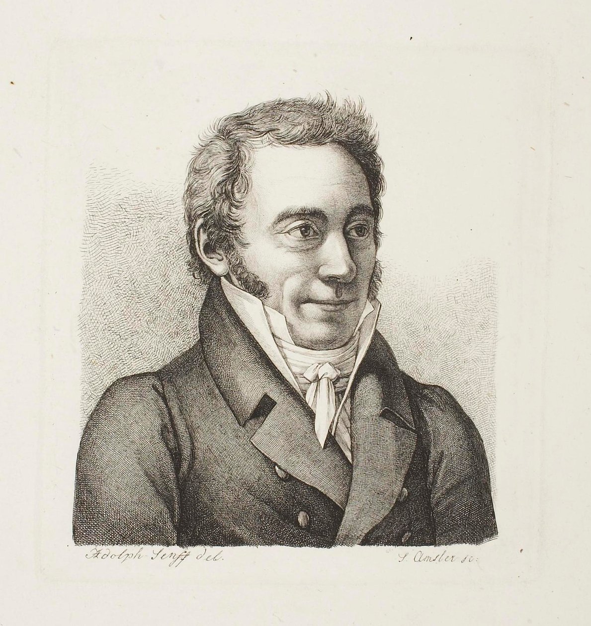 Male Portrait by Samuel Amsler