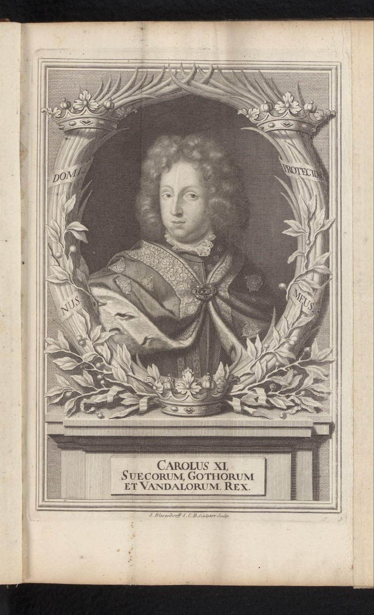 Portrait of Charles XI of Sweden by Samuel Blesendorf