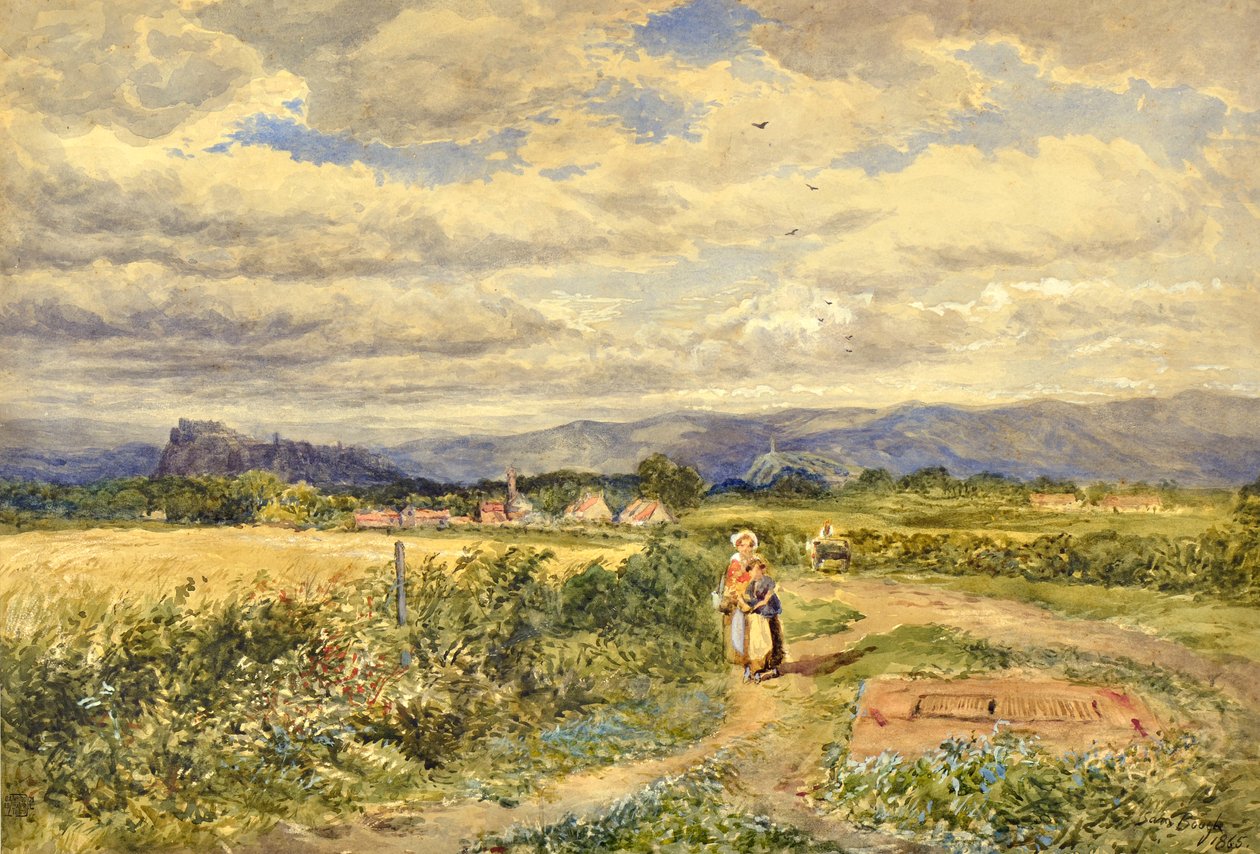 The Borestone, Bannockburn by Samuel Bough