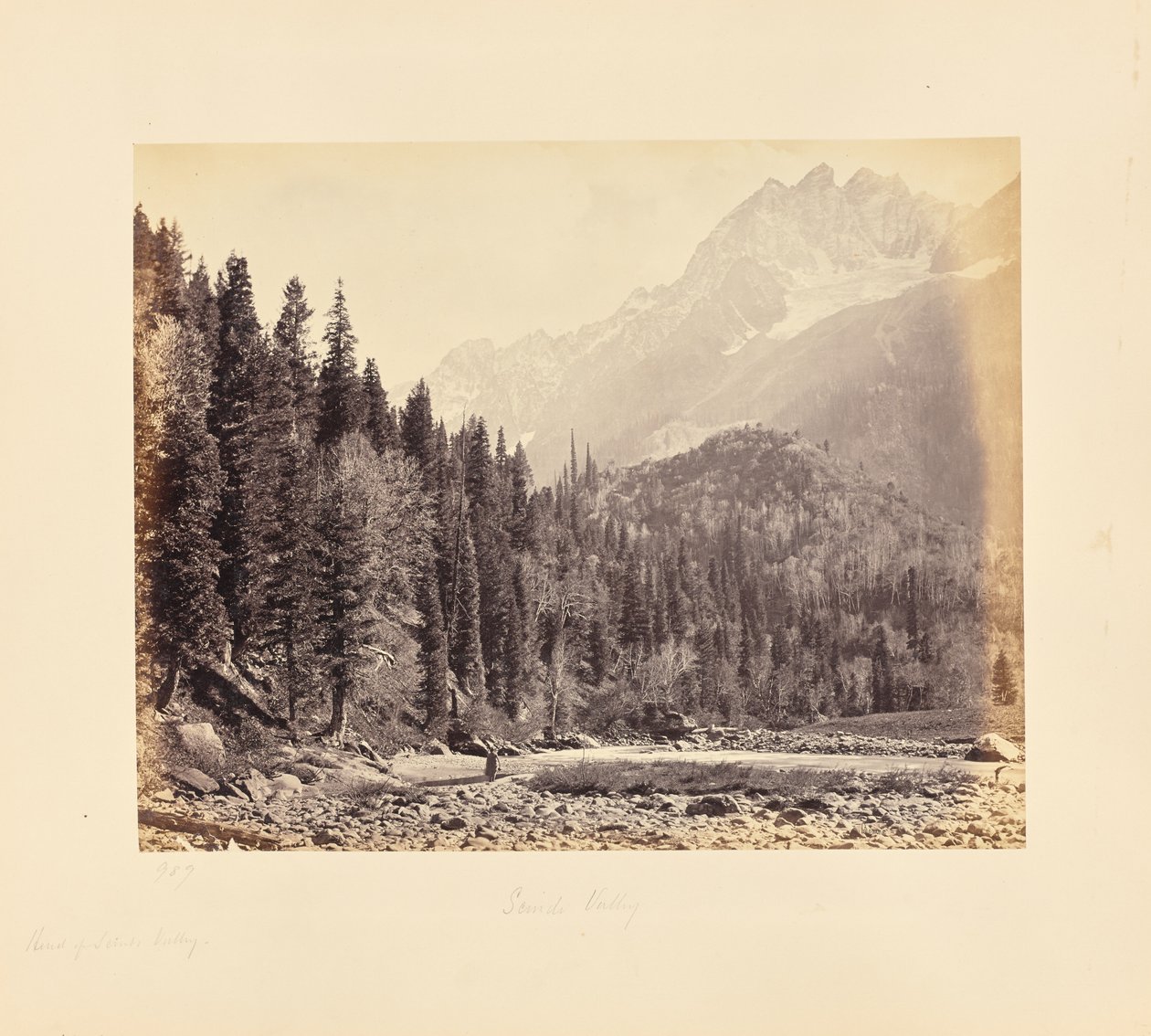 A View in the Scinde Valley by Samuel Bourne