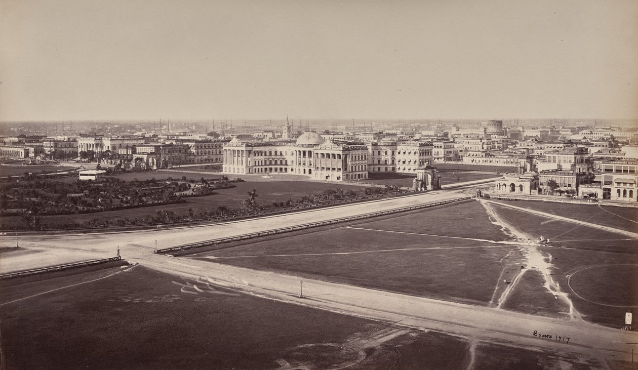 Calcutta. General View. Government House in the Foreground by Samuel Bourne