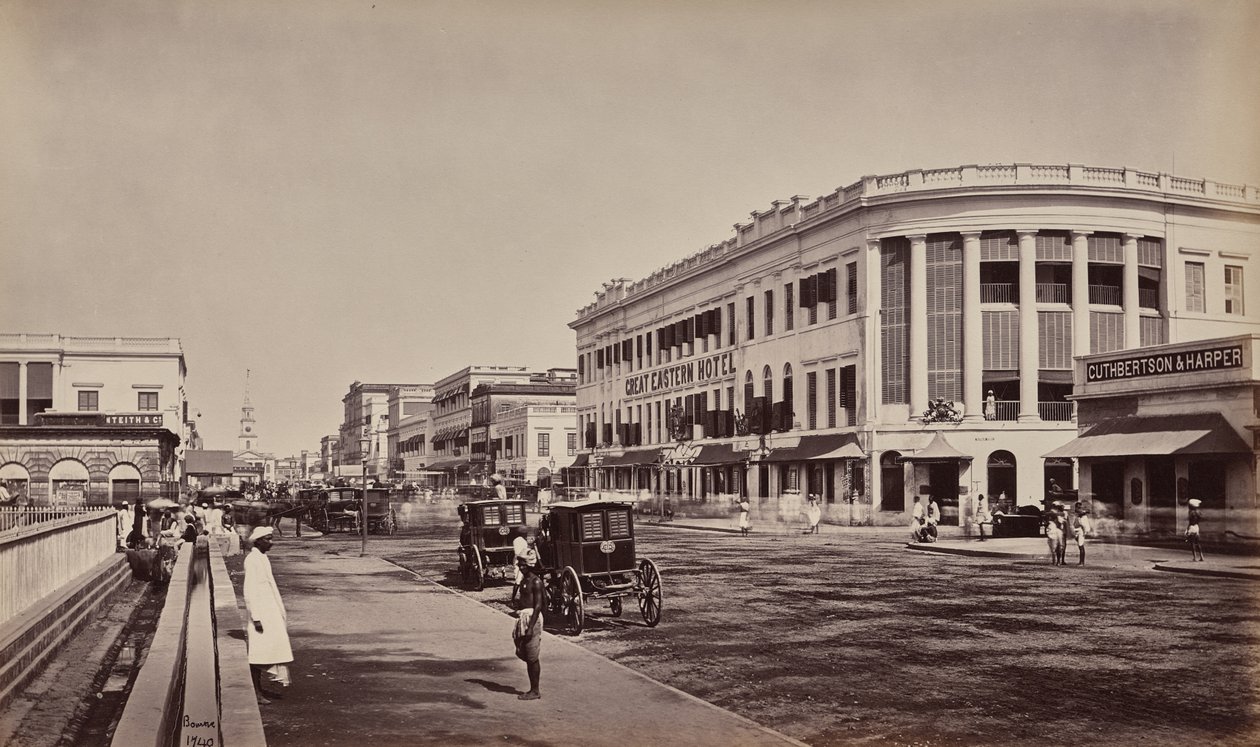 Calcutta. Old Court House Street by Samuel Bourne
