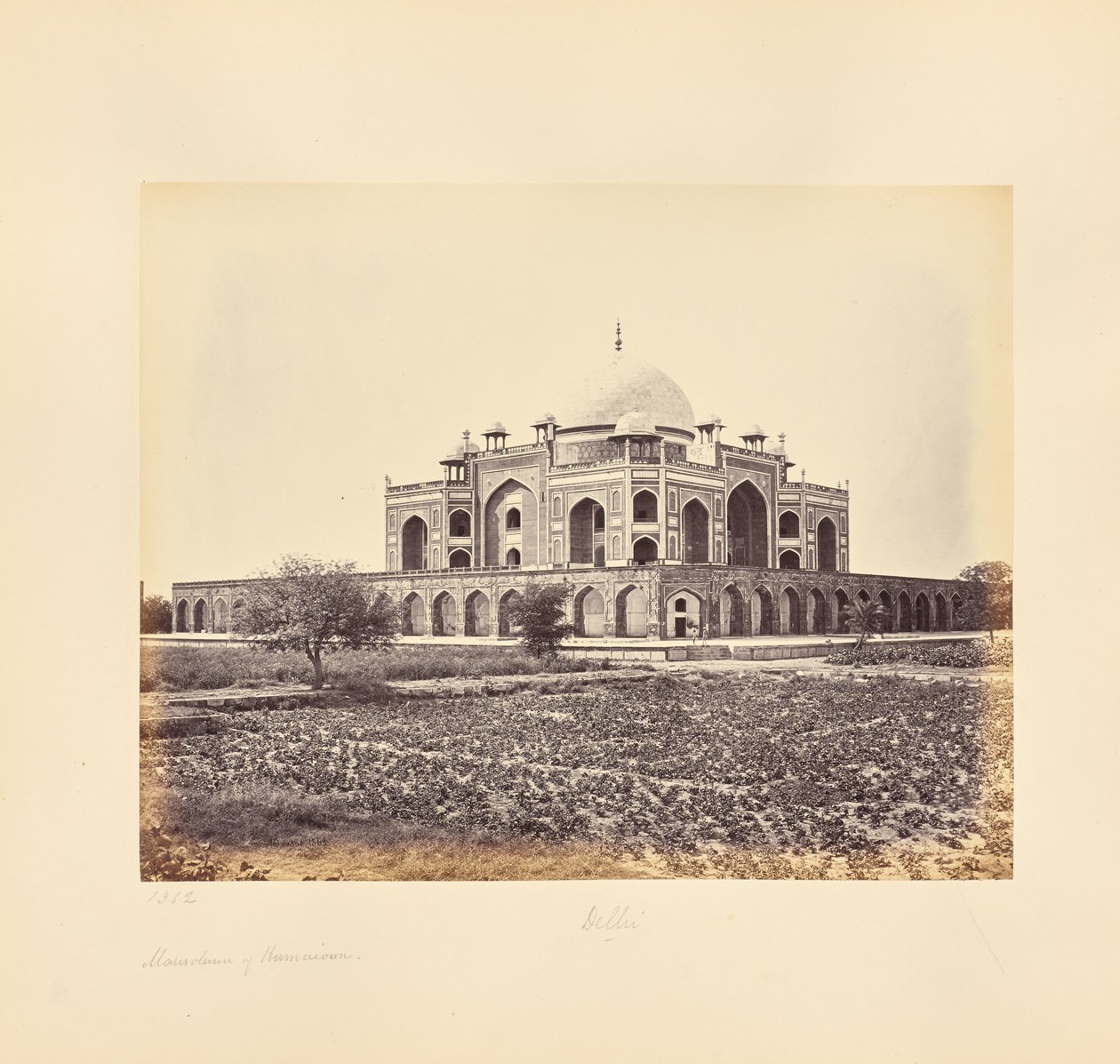Delhi; The Mausoleum of Emperor Humayun by Samuel Bourne